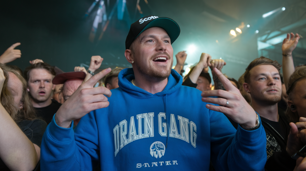 Mr beast on Scotter at drain gang concert