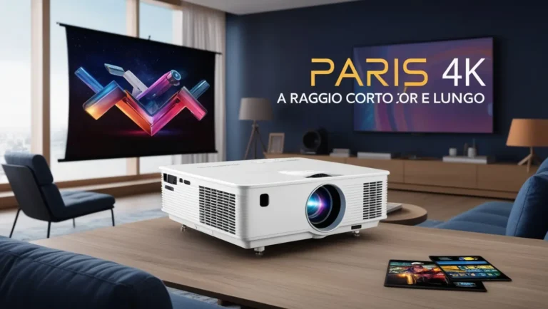 Paris 4K Proiettore a Raggio Corto e Lungo