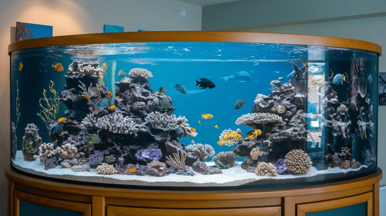 Bottom and Top Perimeter Bracing for Aquarium